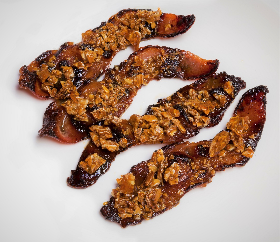 Chef Adrianne's Ghost Pepper Candied Almond Bacon